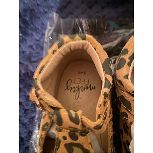 Monkey Feet Animal Print Mary Janes/ Ballet shoes sz 3-4Y - Picture 5 of 8